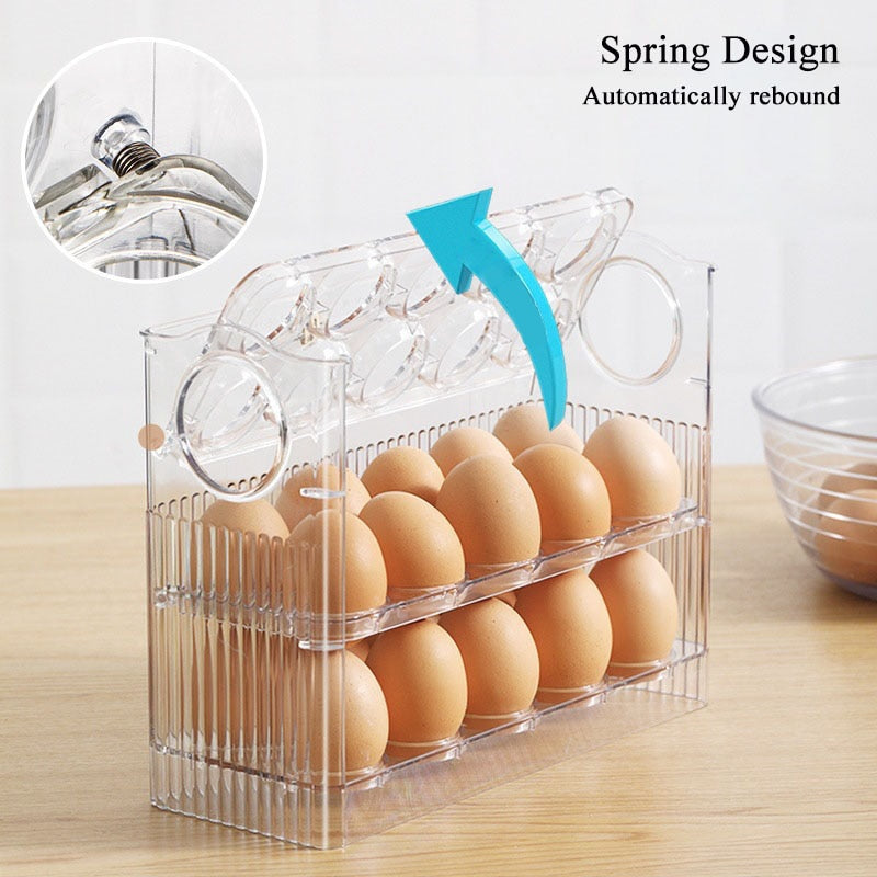 Lisslune | Automatic Flip Egg Storage Rack
