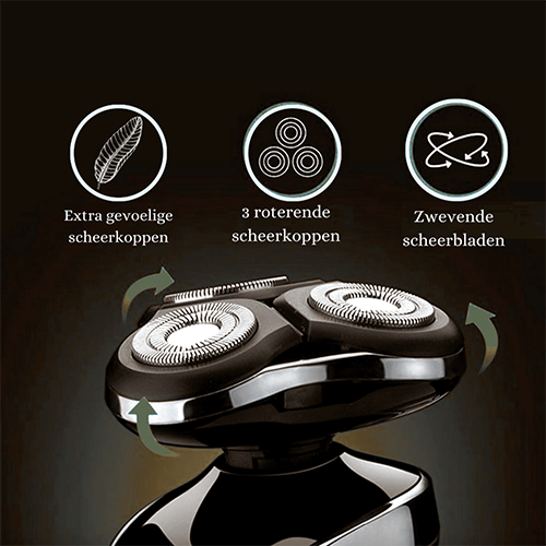 Lisslune | Rechargeable Wet & Dry Electric Shaver for Men – Waterproof Grooming with LCD Display
