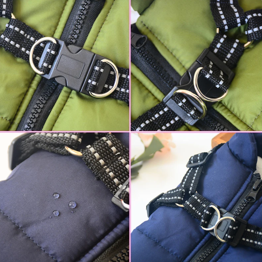 Lisslune | Waterproof Dog Coat with Belly Straps – Emmaly
