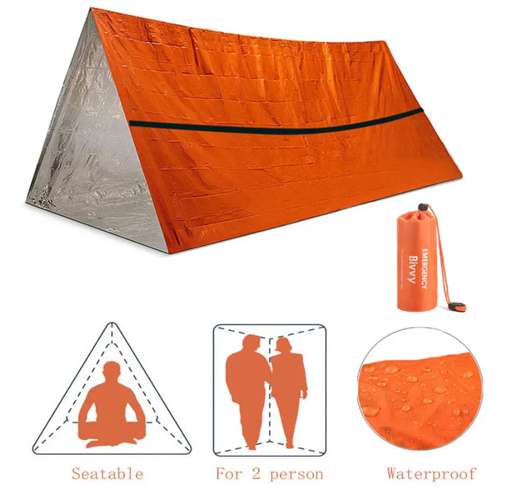 Lisslune | 2-Person Survival Tent with Thermal Insulation for Outdoor Adventures