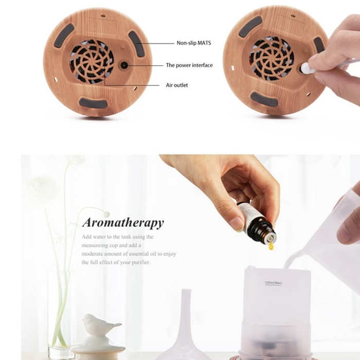 Lisslune | AromaBurst 3D Glass Essential Oil Diffuser with LED Lights