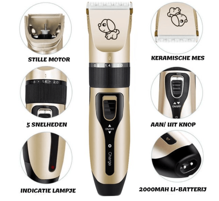 Lisslune | Professional Dog Clipper with Brush & 5 Speeds