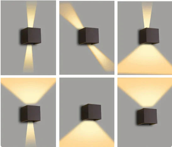 Lisslune | Modern LED wall light in cube design