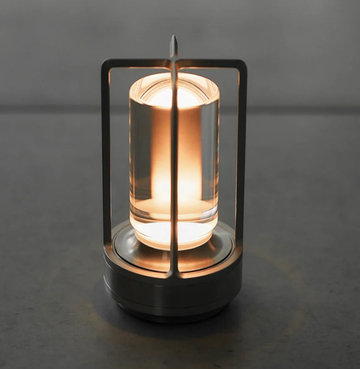 Lisslune | Rechargeable Wireless LuxuryGlow Table Lamp - Elegant Wireless Lamp for Any Mood