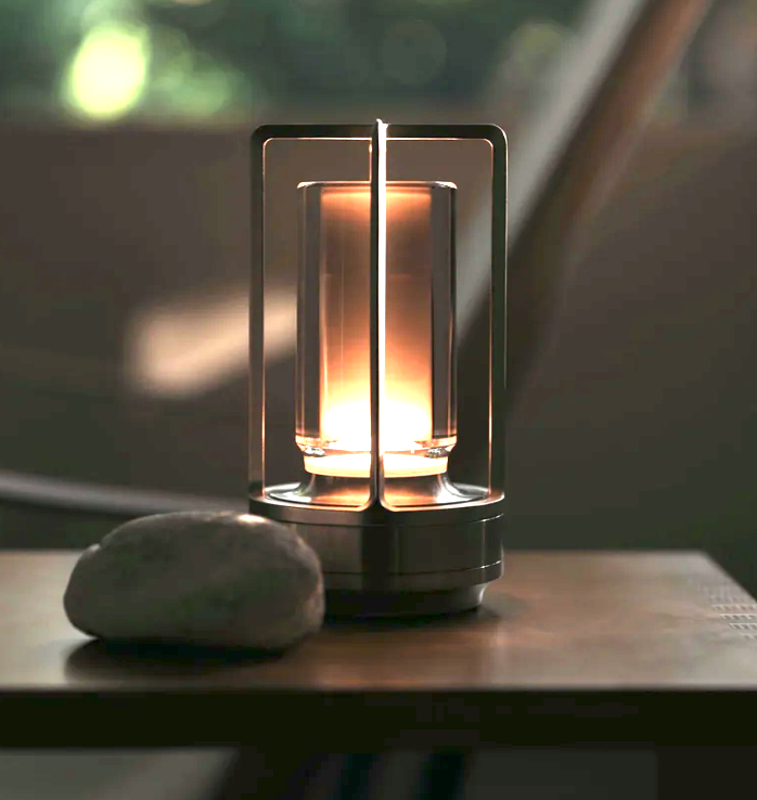 Lisslune | Rechargeable Wireless LuxuryGlow Table Lamp - Elegant Wireless Lamp for Any Mood