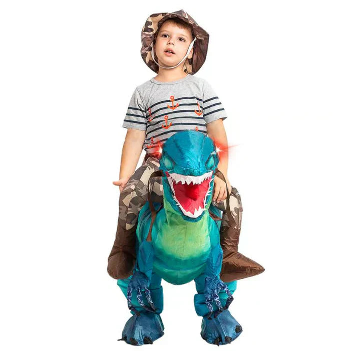 Lisslune | Ride-On Inflatable Dinosaur Costume for Kids – Fun Fancy Dress for Parties & Halloween