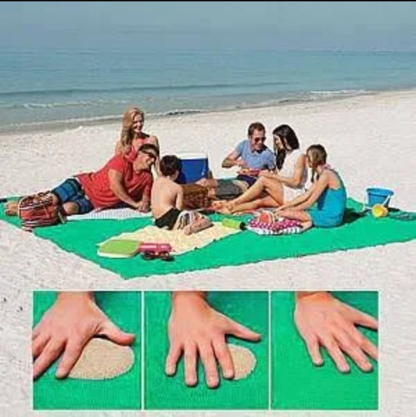 Lisslune | XXL Sand-free Beach Towel | Sand Sheet | 200x200