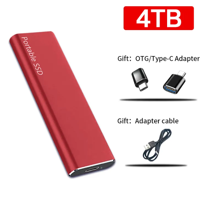 Lisslune | 4TB USB-C Portable External Hard Drive for PC & Mac
