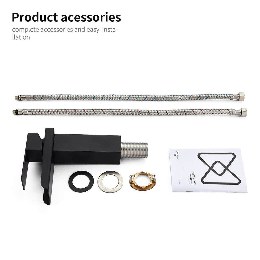 Lisslune | Black Waterfall Faucet Bath