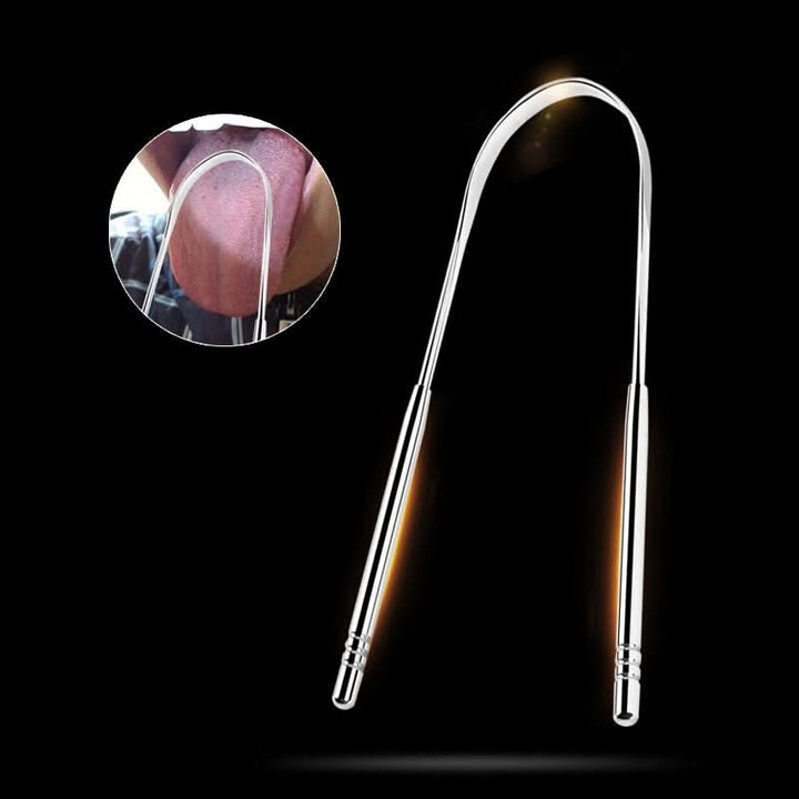 Lisslune | Stainless Steel Tongue Scraper for Fresh Breath & Better Oral Hygiene