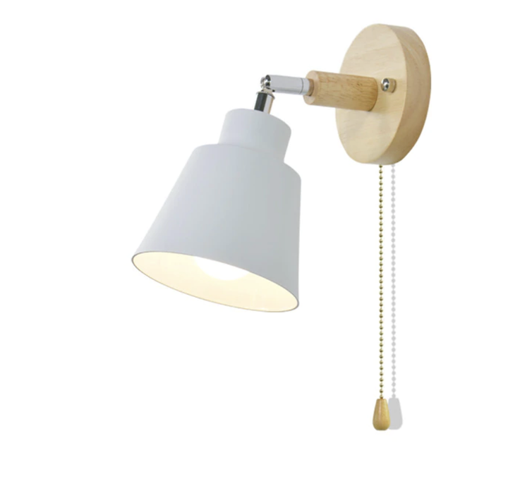 Lisslune | Rotatable Collin Wall Light with Pull Chain Switch