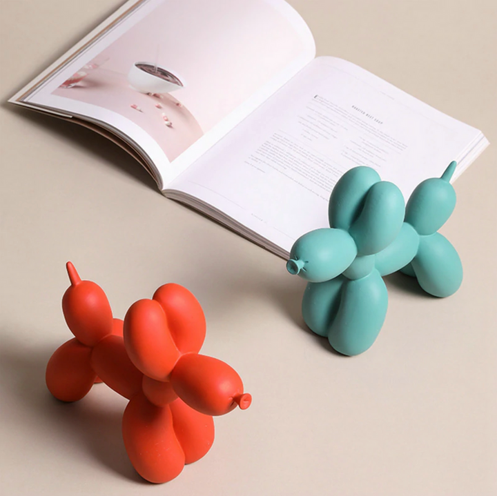 Lisslune | BalloonDog Lively Dog Sculpture | Pop-Art Decoration | Modern Home Decor | Handmade Statue