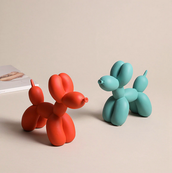 Lisslune | BalloonDog Lively Dog Sculpture | Pop-Art Decoration | Modern Home Decor | Handmade Statue
