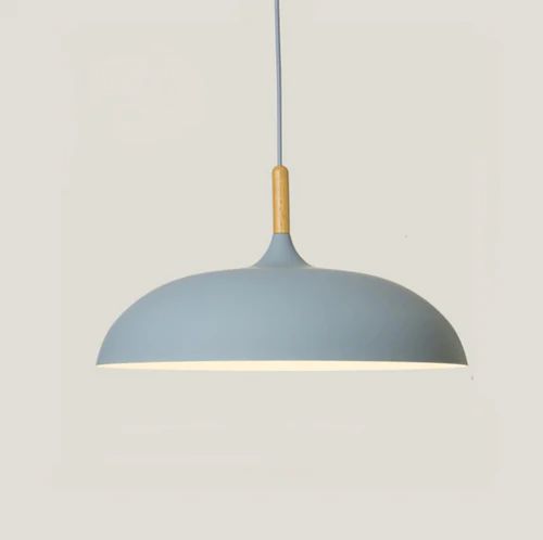 Lisslune | Pendant lights made of metal and wood in delicate pastel shades