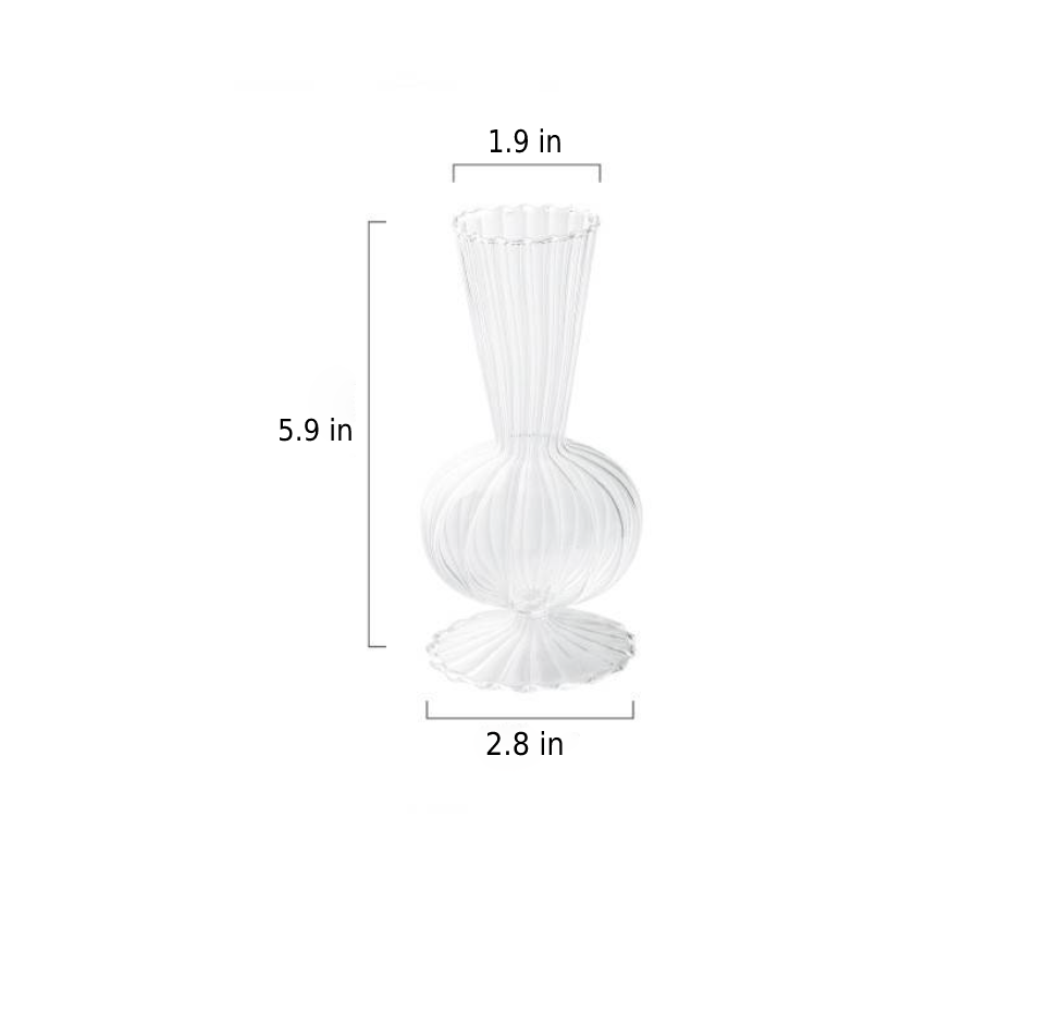 Lisslune | Petal-Textured-Glass Accents & Vases