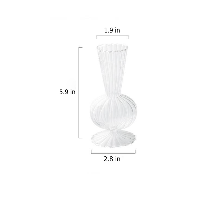 Lisslune | Petal-Textured-Glass Accents & Vases