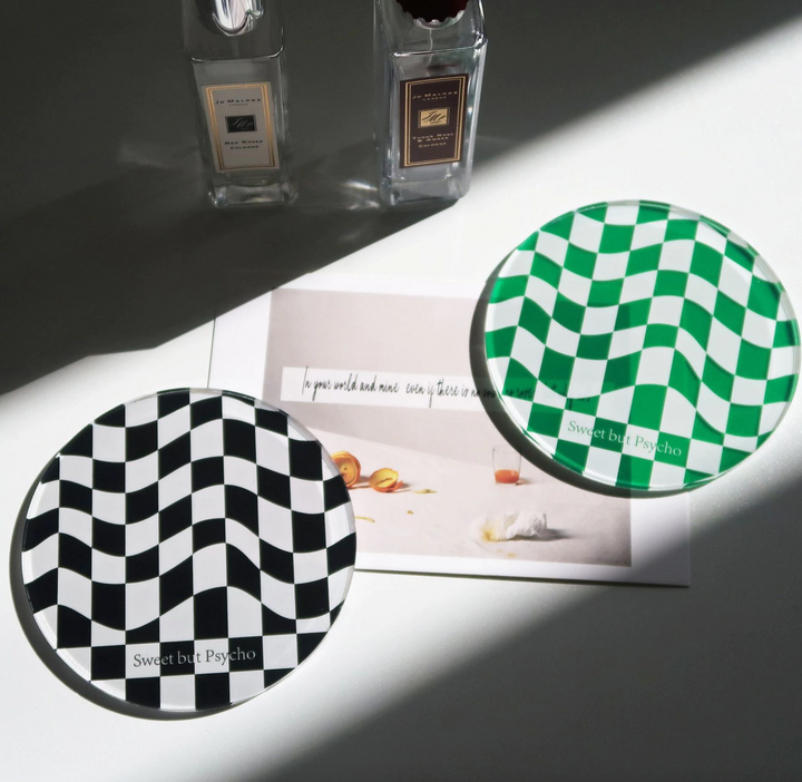 Lisslune | Checkered Acrylic Coaster