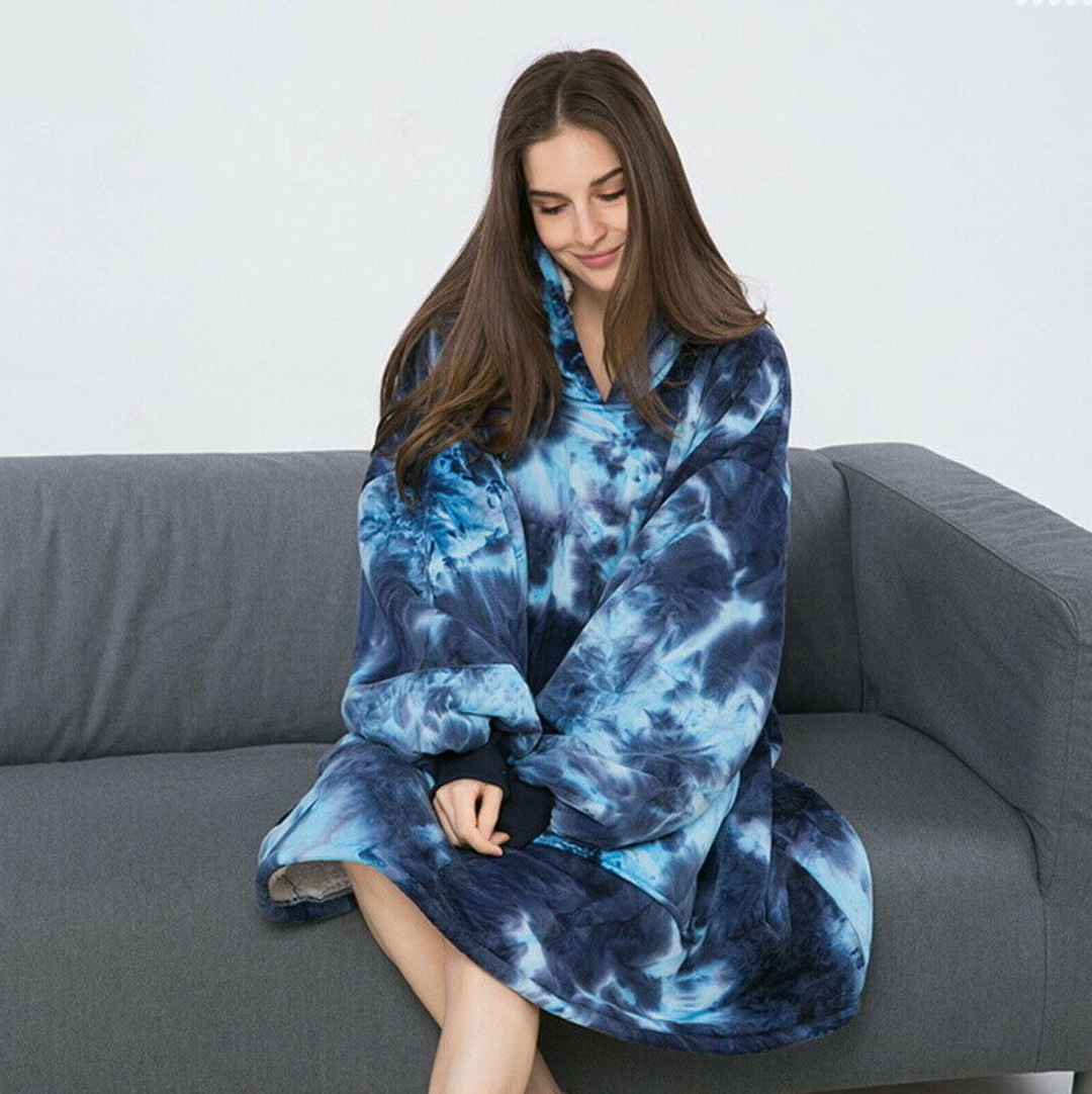 Lisslune | Therapeutic Rainbow Batik Blanket Hoodie