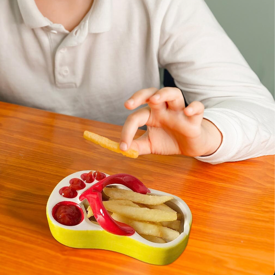 Lisslune | Ceramic Flip Flop Food Serving Bowl