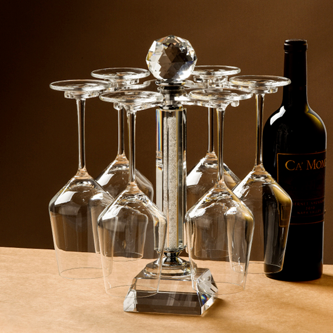 Lisslune | Rotatable Crystal Wine Glass Holder