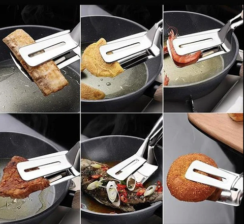 Lisslune | FlexiCook Multi-Tool Spatula with Tongs