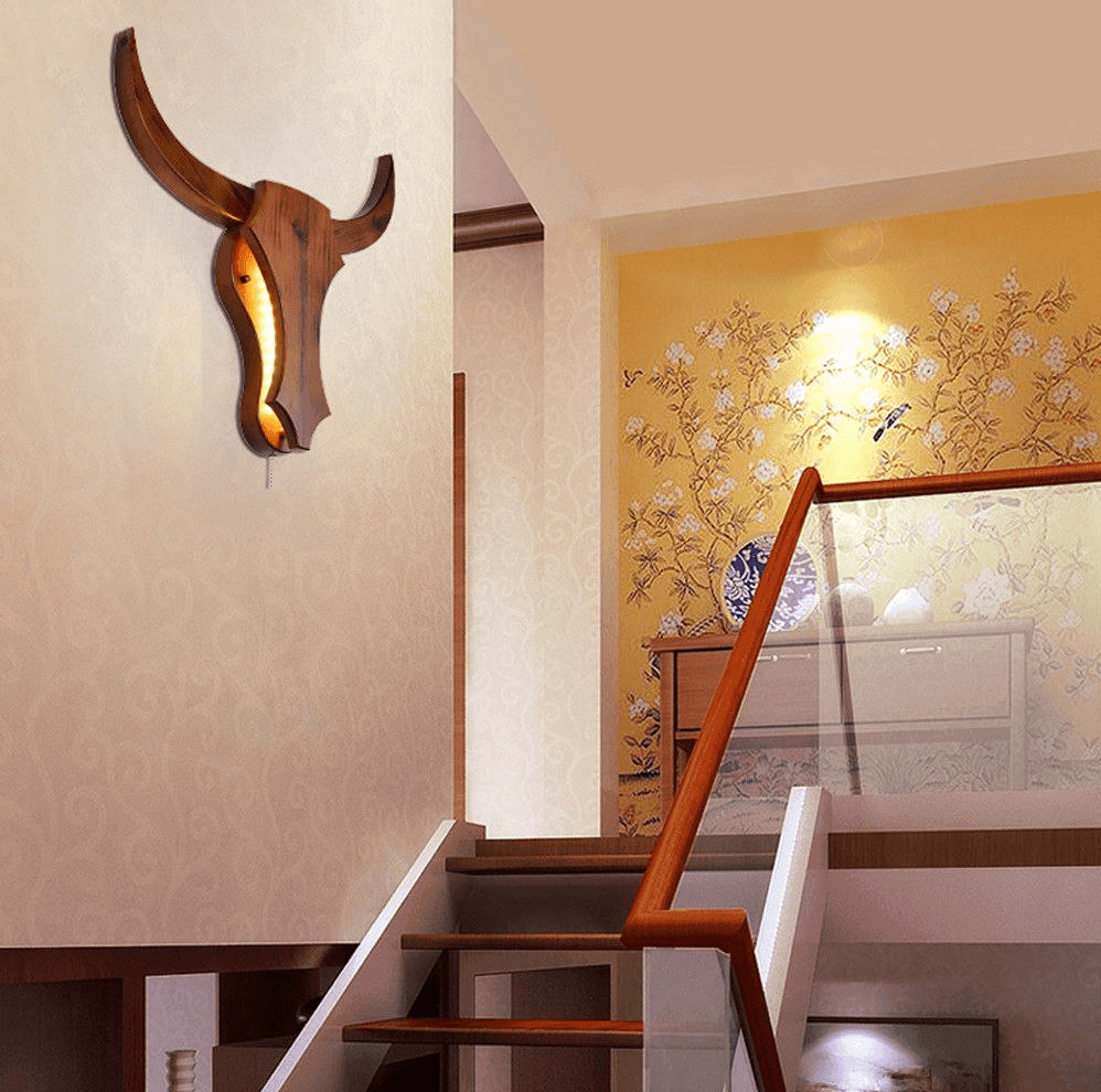 Lisslune | Nordic Style Bull Head Creative Lamps