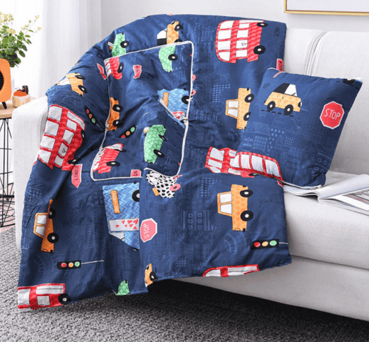 Lisslune | 2In1 Colorful Cartoon Pillow Blanket