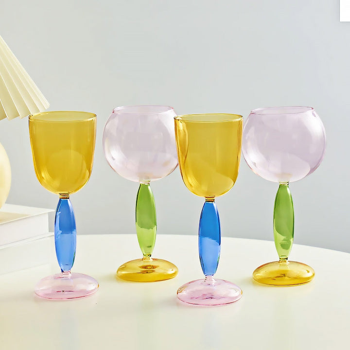 Lisslune | Borosilicate 3-Color Glassware - Wine Glass