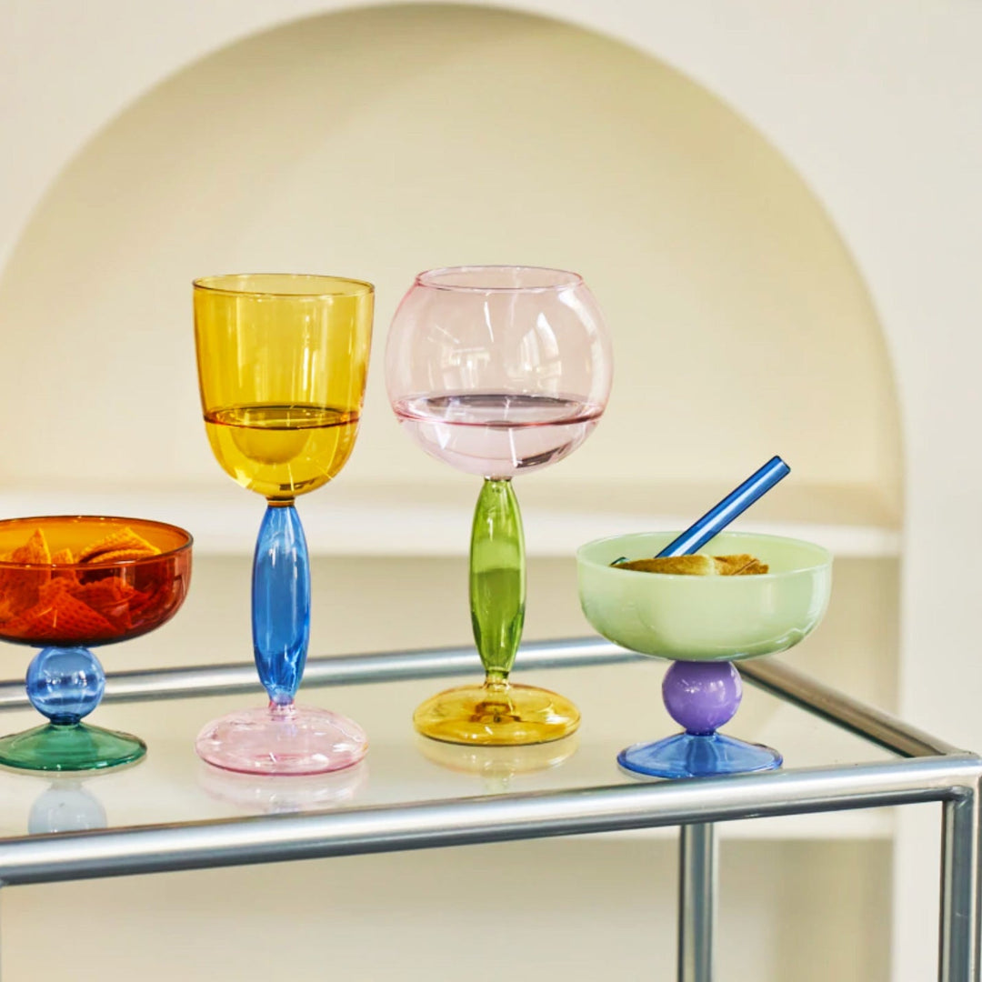 Lisslune | Borosilicate 3-Color Glassware - Wine Glass