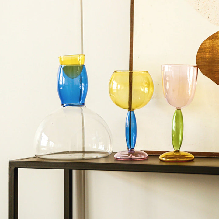 Lisslune | Borosilicate 3-Color Glassware - Wine Glass