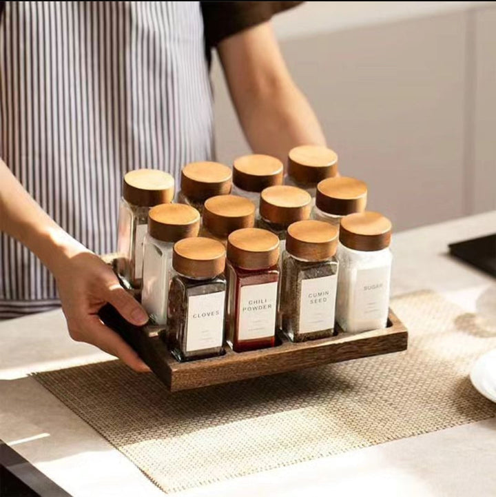 Lisslune | 12 Piece Spice Storage Jars