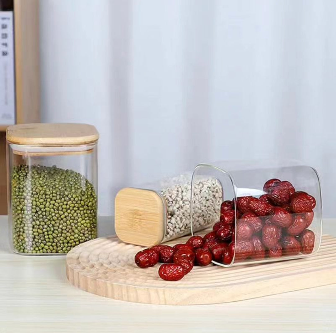 Lisslune | 12 Piece Glass Spice Jar Set