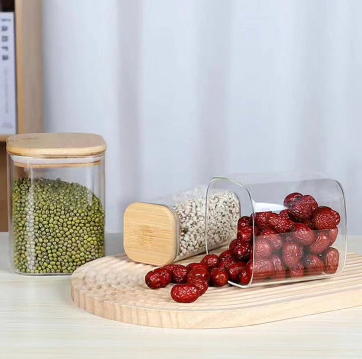Lisslune | 12 Piece Glass Spice Jar Set