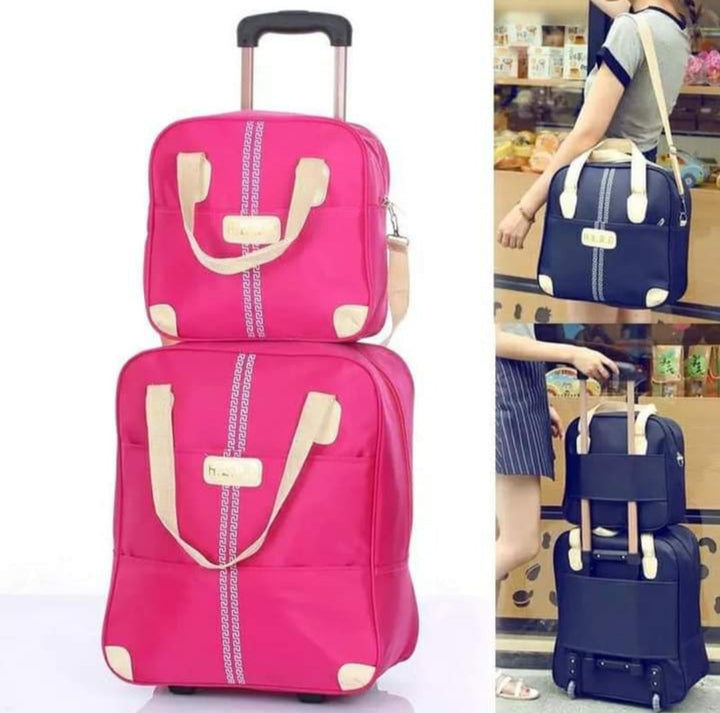 Lisslune | 2 in 1 Trolley Traveling Bag with a boarding bag