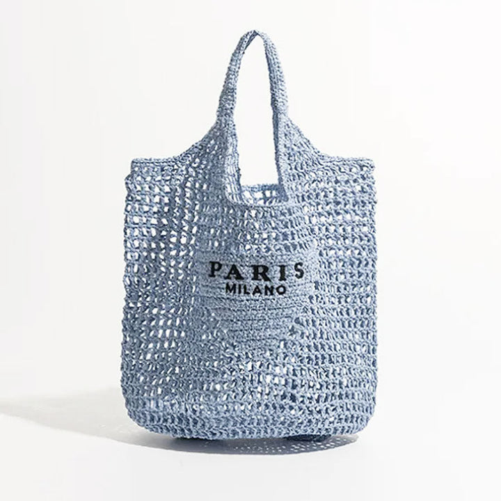 Lisslune | Net straw crochet beach bag