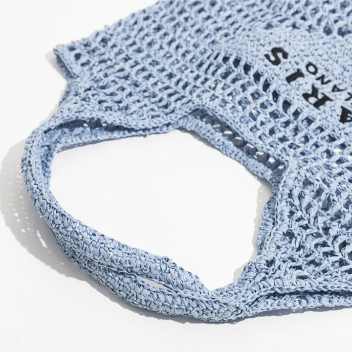 Lisslune | Net straw crochet beach bag