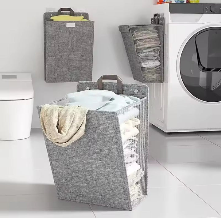 Lisslune | Wall-mounted folding laundry basket