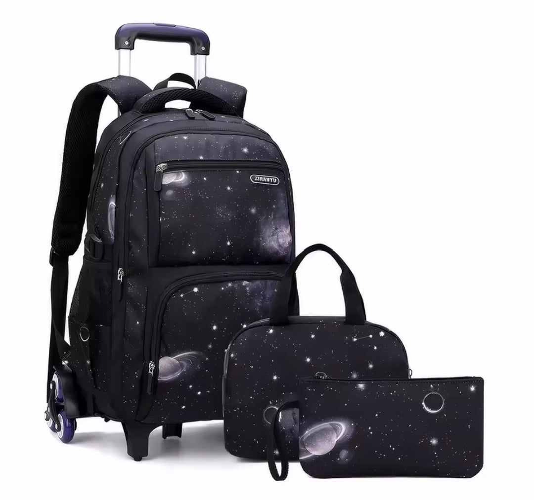 Lisslune | Rolling Trolley School Backpack