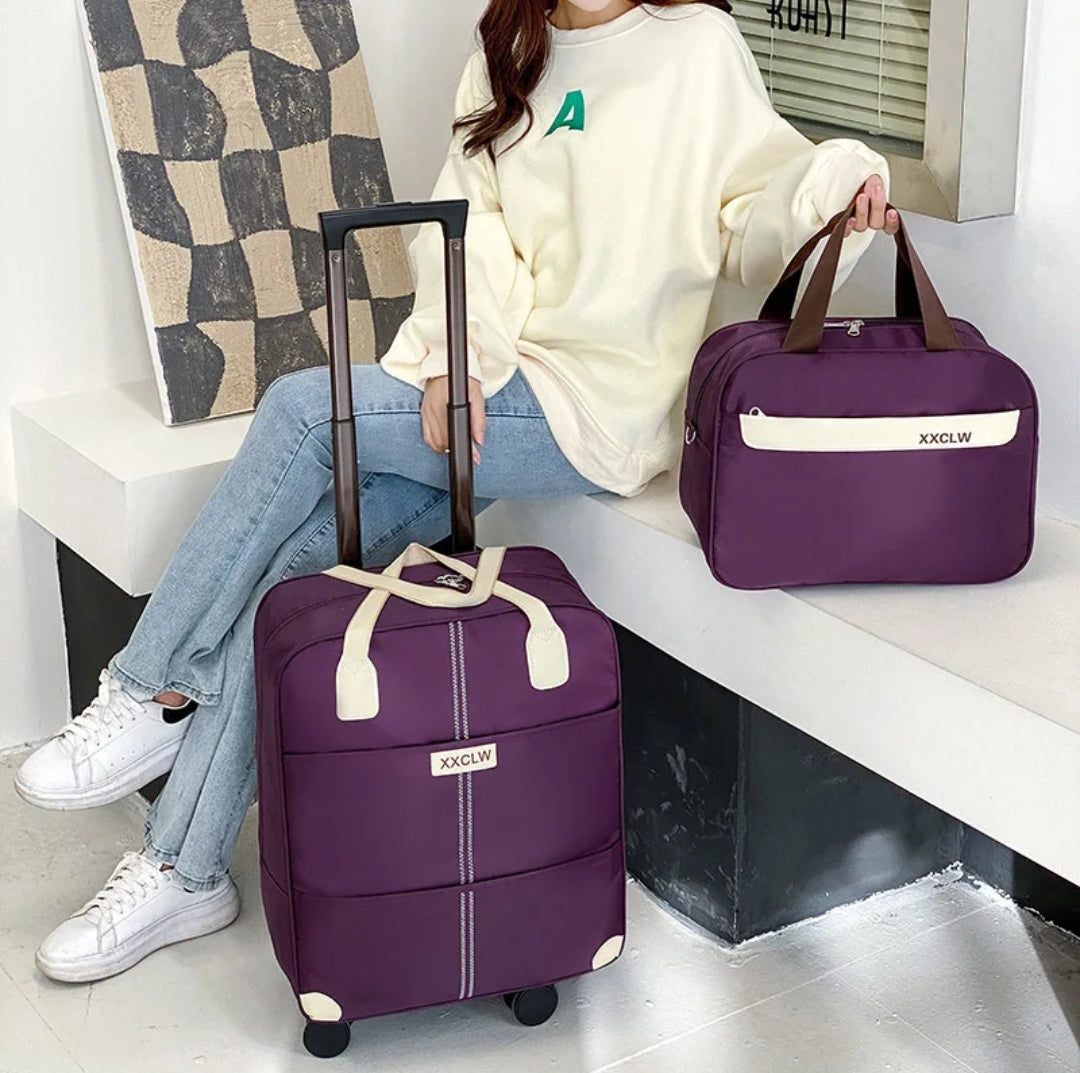 Lisslune | 2 in 1 Travel Bags Trolley Bags Hand Luggage Bags
