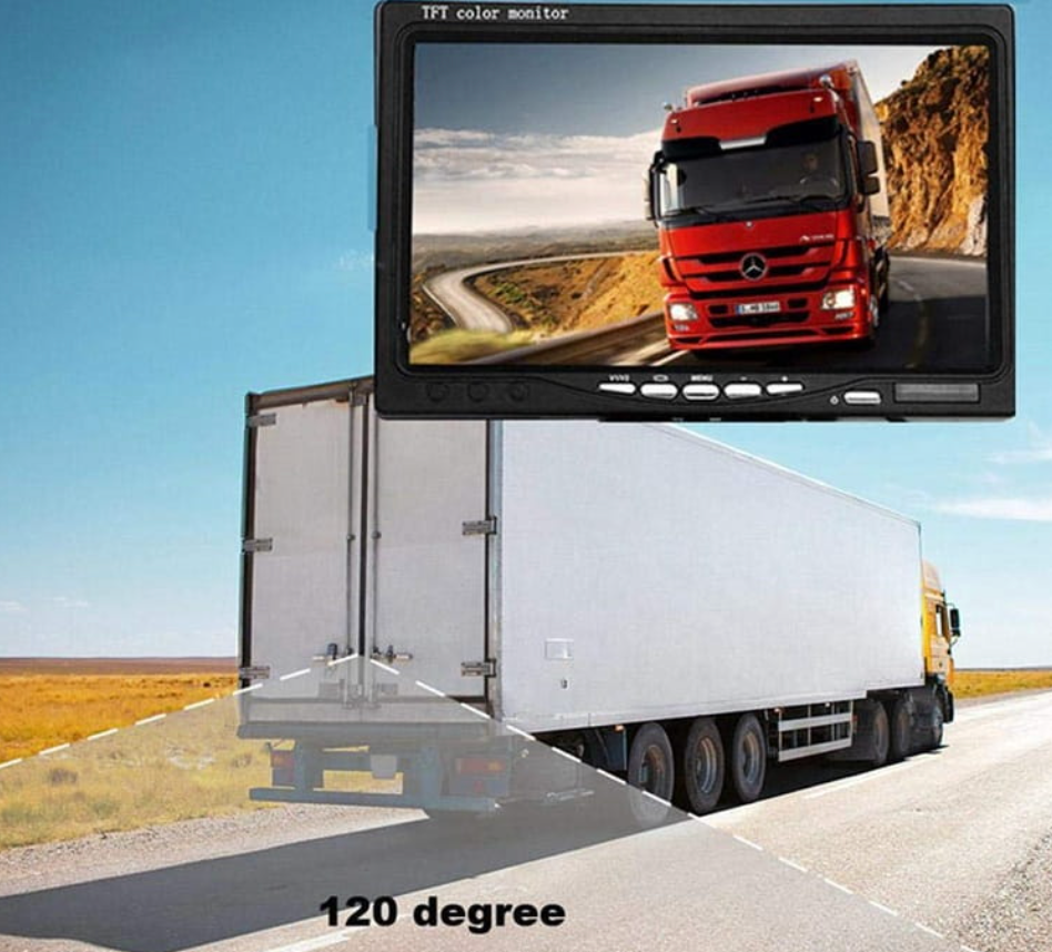 Lisslune | Trailer Truck RV Wireless Backup Camera System with 7" Screen & Wide-Angle View