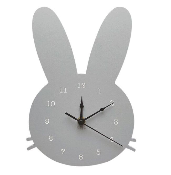 Lisslune | HopTock - Beautiful Rabbit Wall Clock for Playgrounds