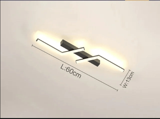 Lisslune | Modern Flush-Mounted LED Line Ceiling Light – Minimalist & Energy Efficient