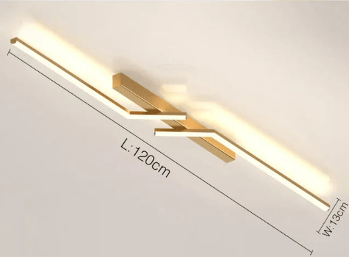 Lisslune | Modern Flush-Mounted LED Line Ceiling Light – Minimalist & Energy Efficient