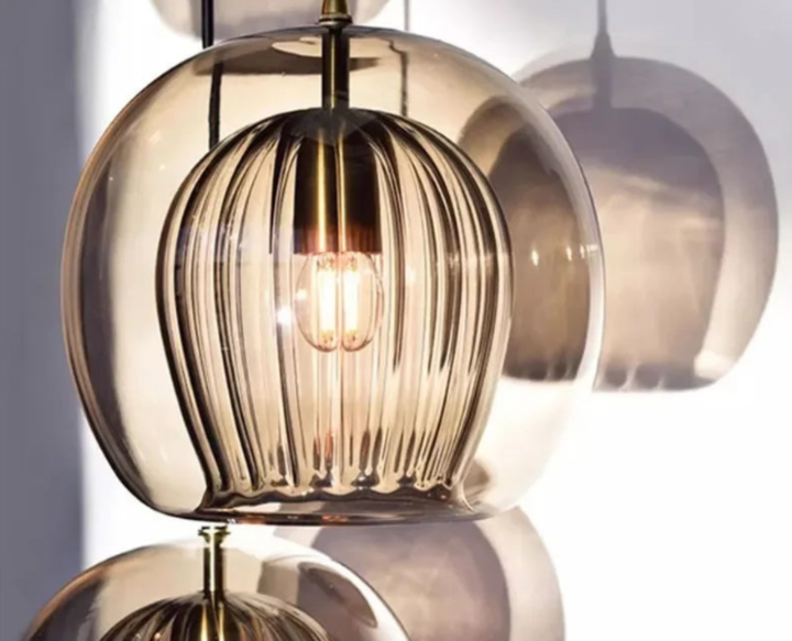 Lisslune | TimberGlow - Modern Glass Pendant Light