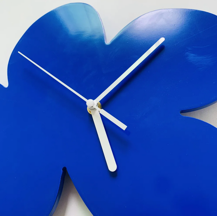 Lisslune | Small Blue Geometric Wall Clock