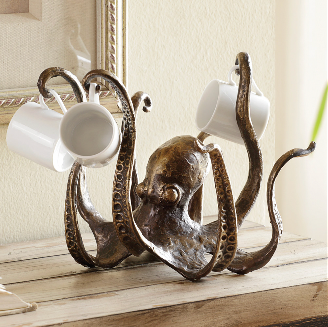 Lisslune | Kraken - Octopus Design Rustic Crush Holder