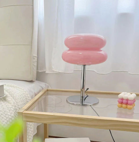 Lisslune | LueurRose – Retro Table Lamp with Dimmable LED and USB