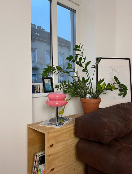 Lisslune | LueurRose – Retro Table Lamp with Dimmable LED and USB