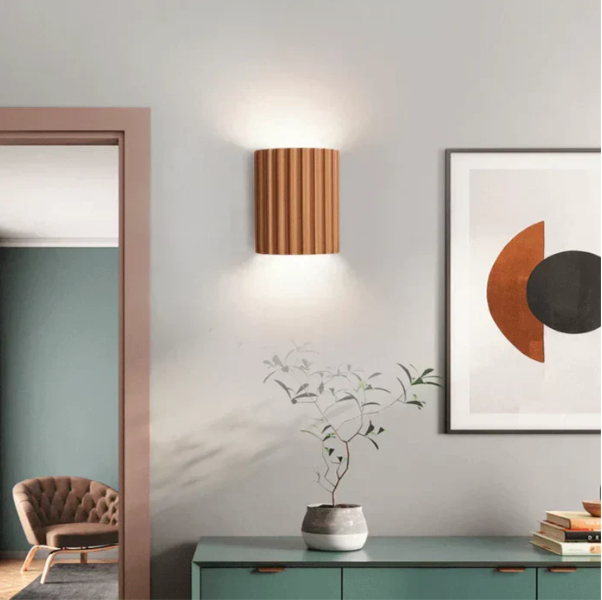 Lisslune | Contemporary Resin Wall Lamp | Double-Sided Light Diffusion & Ideal for Modern Living Spaces, Bedrooms, Hallways