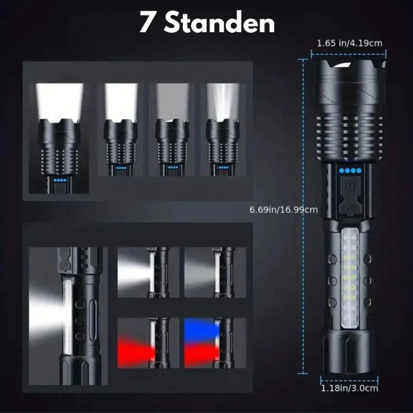Lisslune | High Performance Military Flashlight with 5000 Lumens